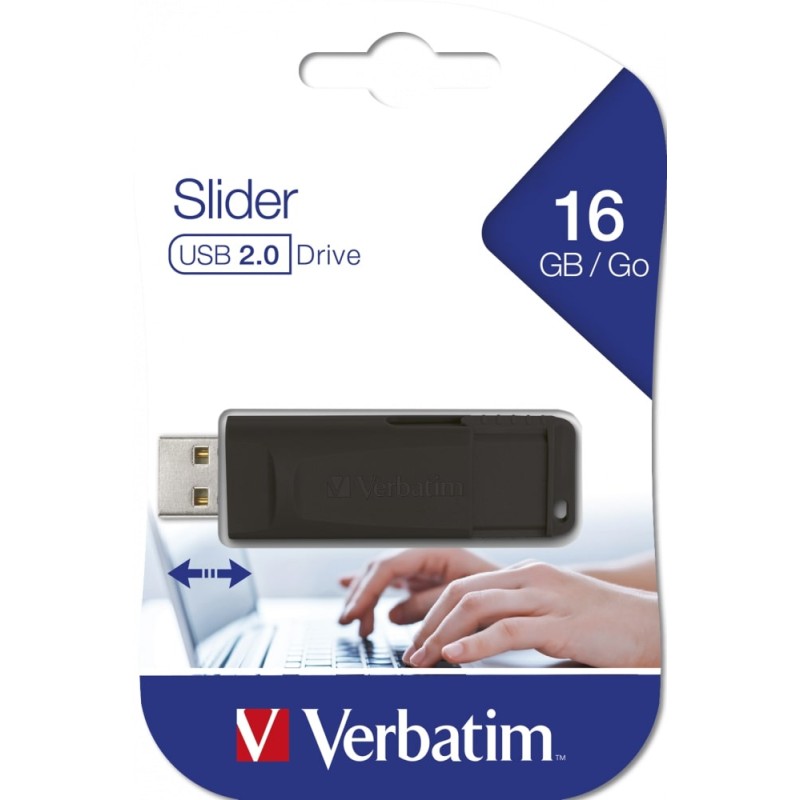 Verbatim Chiavetta USB 2.0 16GB Pen Drive PinStripe Flash Memory Memoria 49063